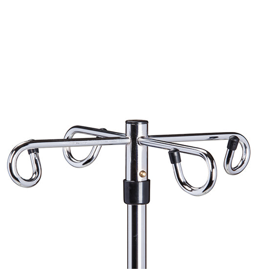 Clinton IV-334 Six-Leg, 4-Hook Infusion Pump Stand | QuinceMedical.com