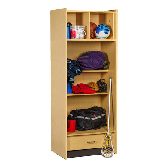 Clinton 5211-S Open Access, Tall Cabinet with 1 Drawer