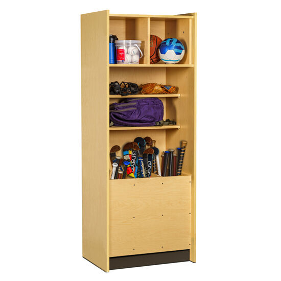 Clinton 5221-S Open Access, Tall Cabinet with Tall Items Storage