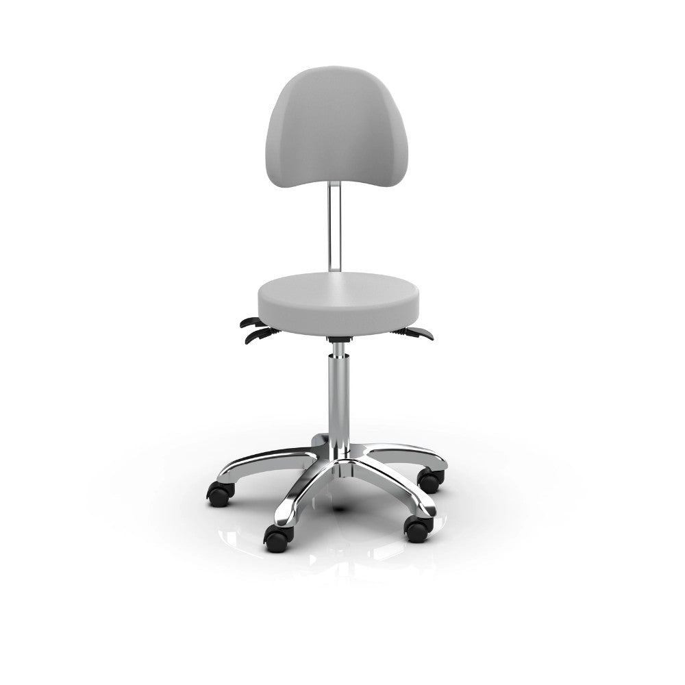 SilverFox 1025B Ergonomic Adjustable Backrest Stool