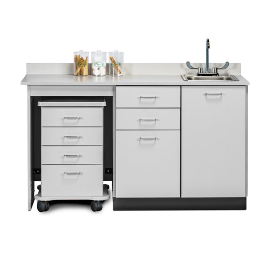 Clinton 48066L 66" Cart-Mate Cabinet/Cart Left | QuinceMedical.com