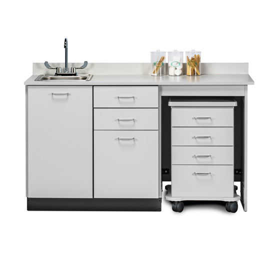 Clinton 48066R 66" Cart-Mate Cabinet/Cart Right | QuinceMedical.com