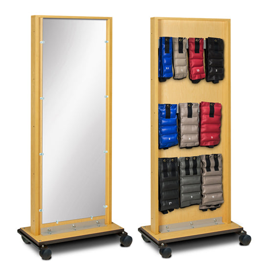 Clinton 6210-9 Mobile Adult Mirror with Cuff Weight Rac | QuinceMedical.com