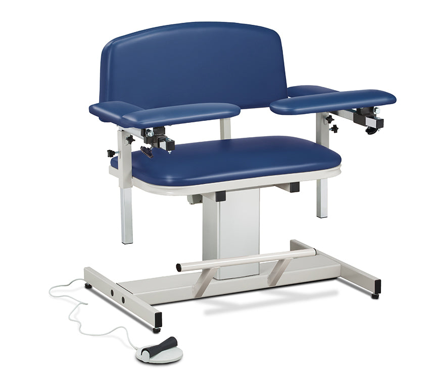 Clinton 6351 Power Series, Extra-Wide, Blood Drawing Chair with Padded Arms | QuinceMedical.com