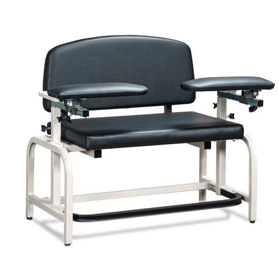 Clinton 66000B Lab X Series, Heavy-Duty, Blood Drawing Chair with Padded Arms | QuinceMedical.com