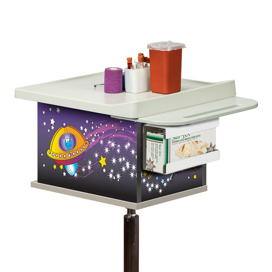 Clinton 67235 Space Place, 2-Bin, Phlebotomy Cart | QuinceMedical.com