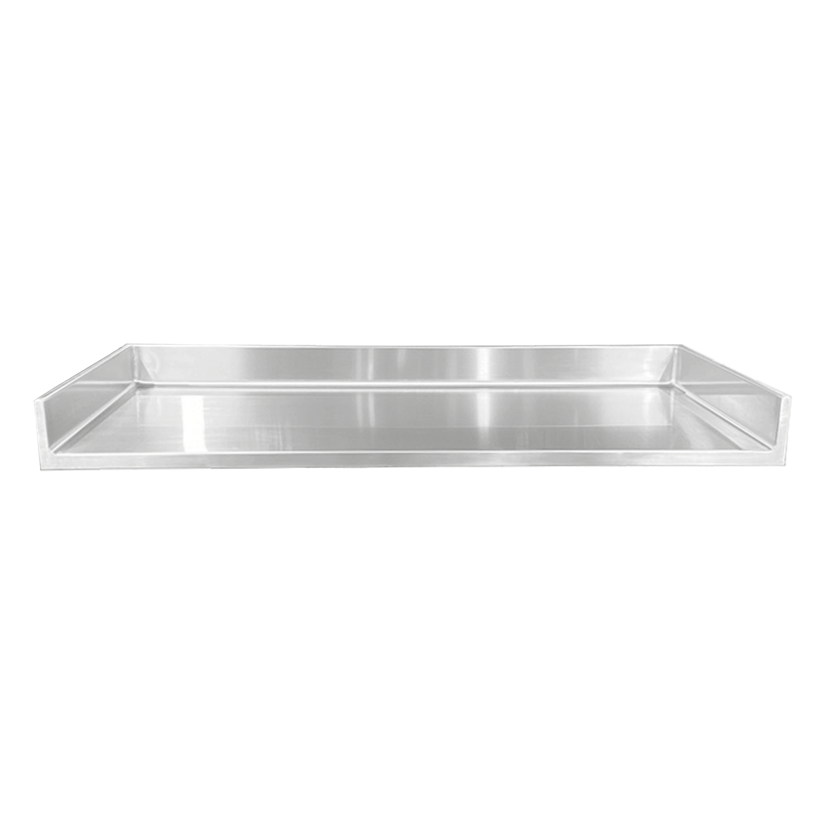 Blickman C-TOP Stainless Steel Countertop with 4" Backsplash, 24-1/8"W x 24"D | QuinceMedical.com