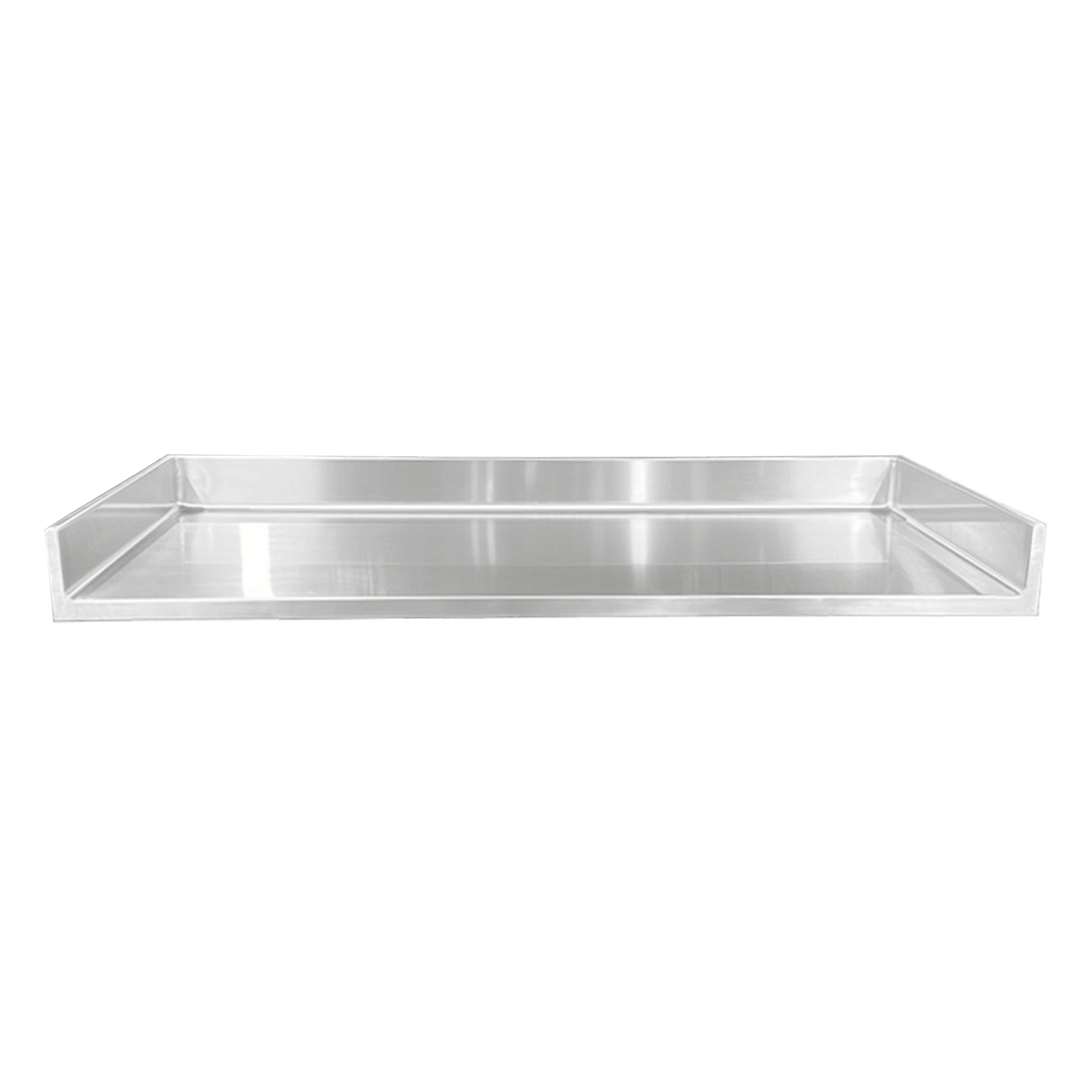 Blickman C-TOP Stainless Steel Countertop with 4" Backsplash, 24-1/8"W x 24"D | QuinceMedical.com