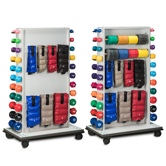 Clinton 7019-F Mobile Cuff Weight/Dumbbell and Band Rac | QuinceMedical.com
