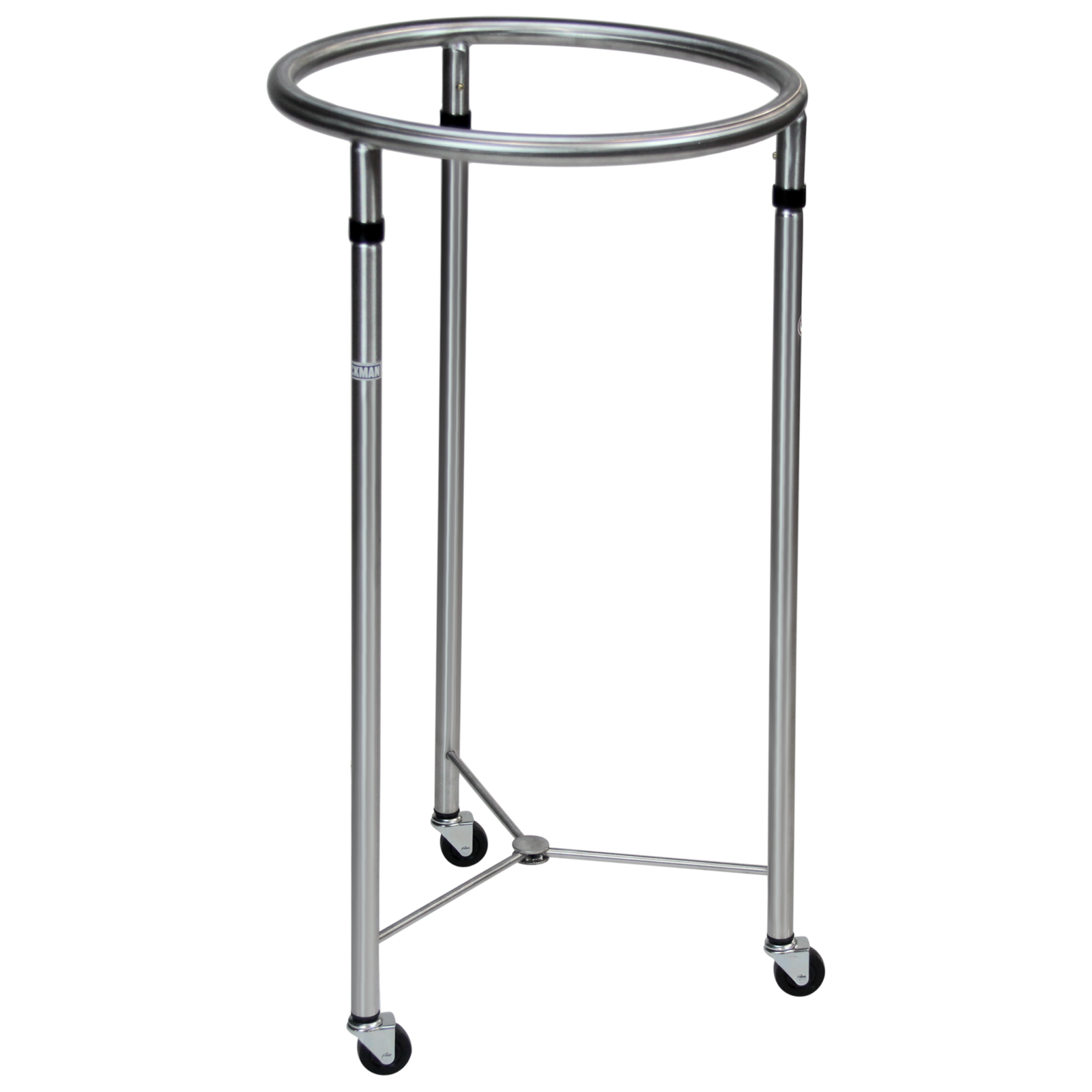 Blickman 7774SS Stainless Steel Round Linen Hamper, 18" Diameter, Uncovered | QuinceMedical.com