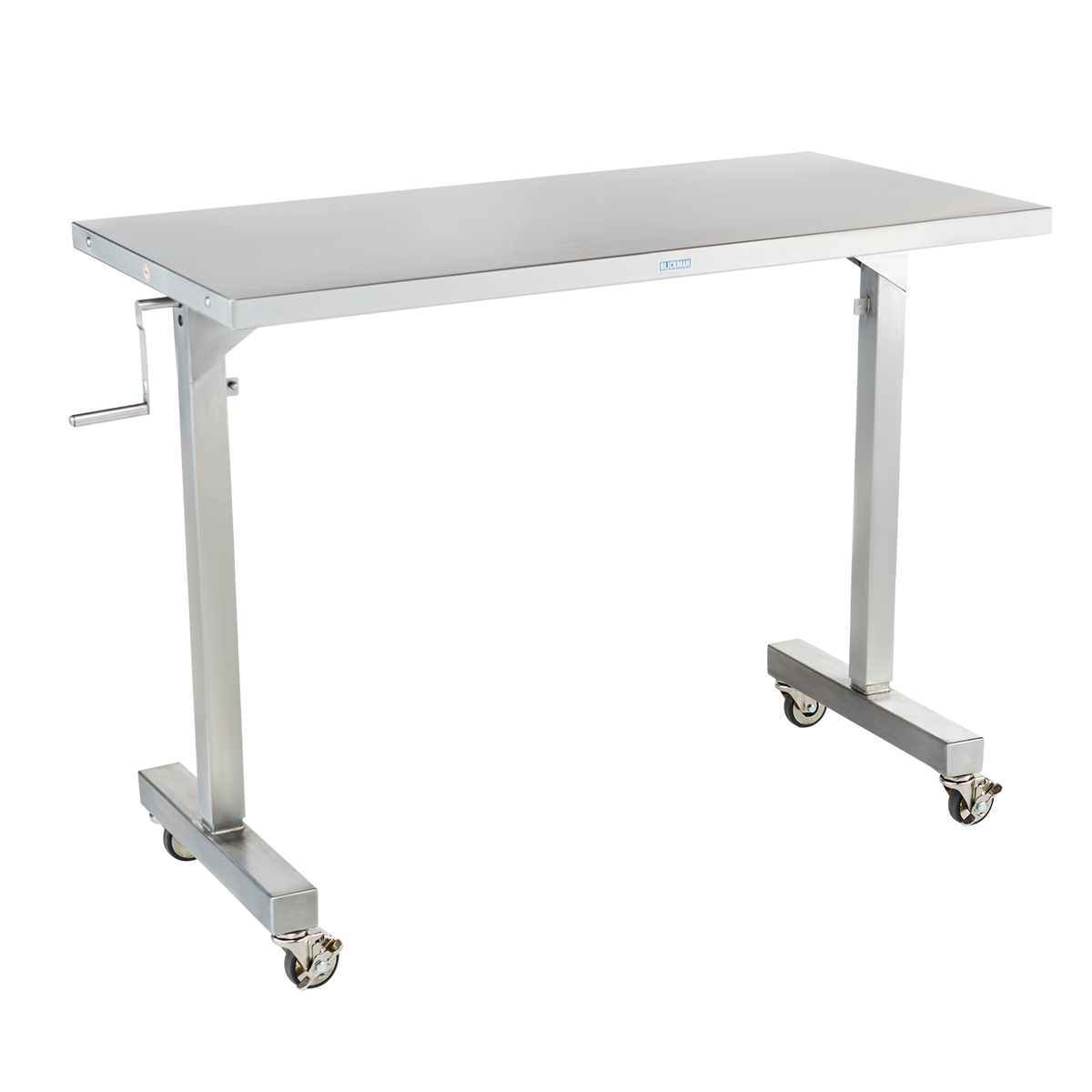 Blickman 7896SS-O Georgetown Height-Adjustable Stainless Steel Instrument Table, 34"W x 46"D | QuinceMedical.com