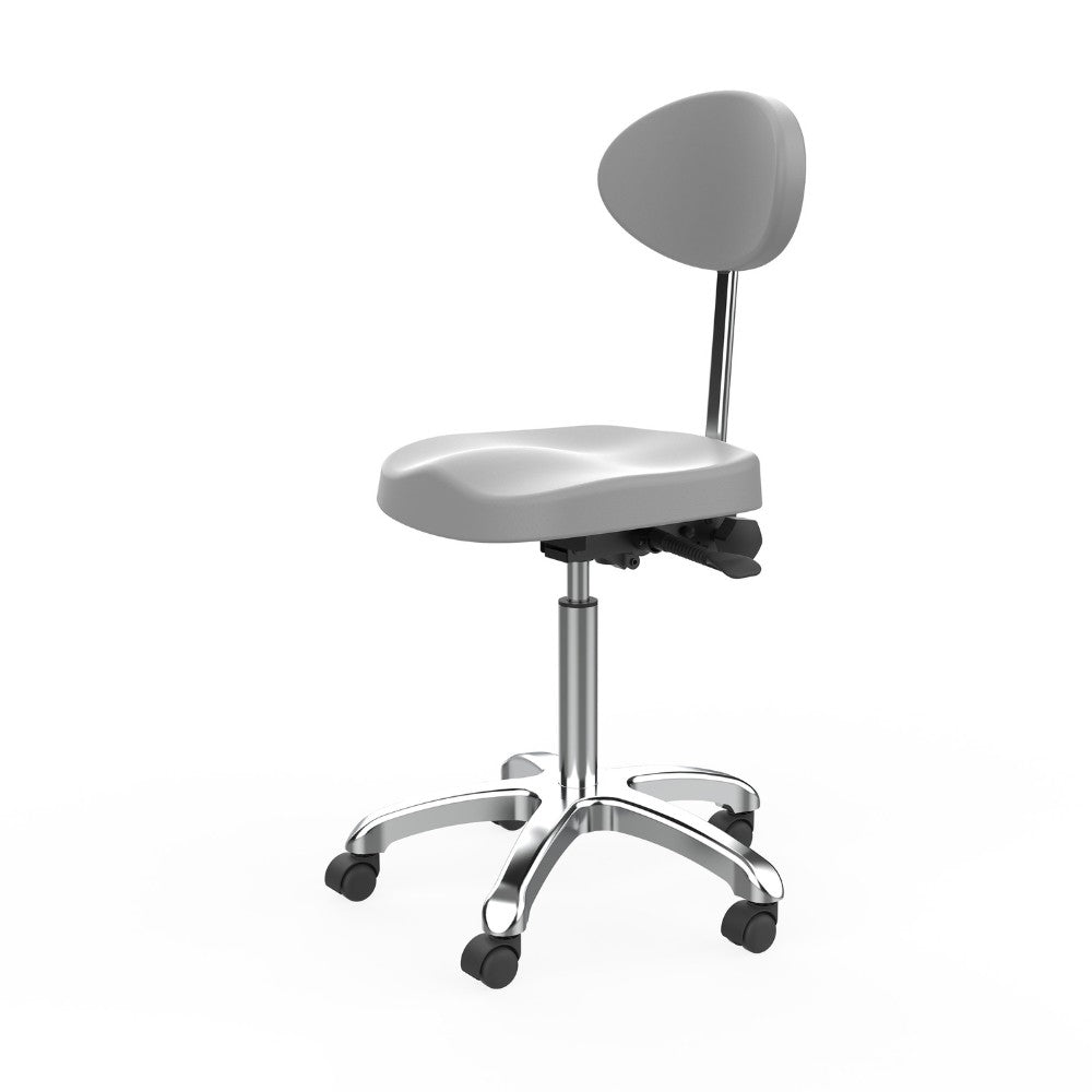SilverFox 1025E Ergonomic Adjustable Backrest Stool