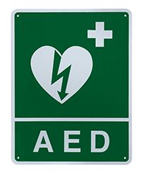 Zoll ILCOR Flush Wall Sign (AED)