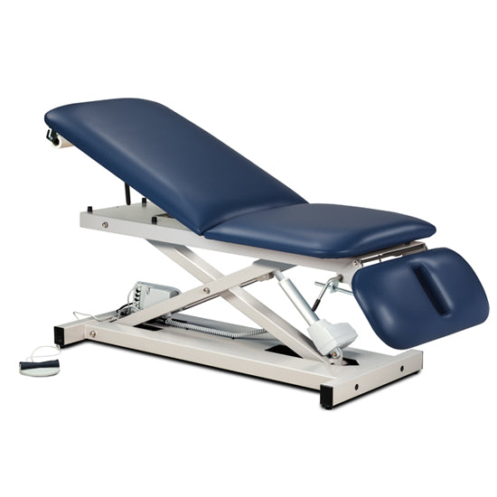 Power 500 Open Base Power Table with Adjust. Backrest and Drop Section