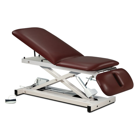 Power 500 Open Base Power Table with Adjust. Backrest and Drop Section