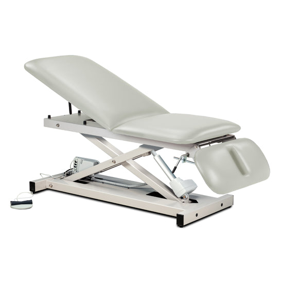 Power 500 Open Base Power Table with Adjust. Backrest and Drop Section