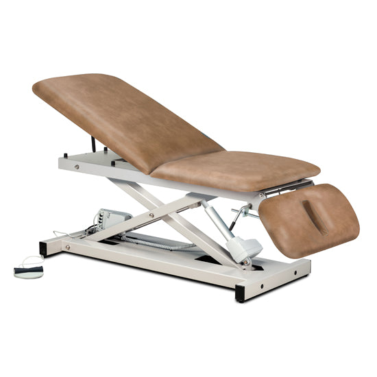 Power 500 Open Base Power Table with Adjust. Backrest and Drop Section