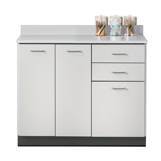 Clinton 8042 Base Cabinet with 3 Doors and 2 Drawers | QuinceMedical.com