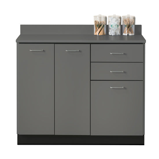 Clinton 8042 Base Cabinet with 3 Doors and 2 Drawers | QuinceMedical.com