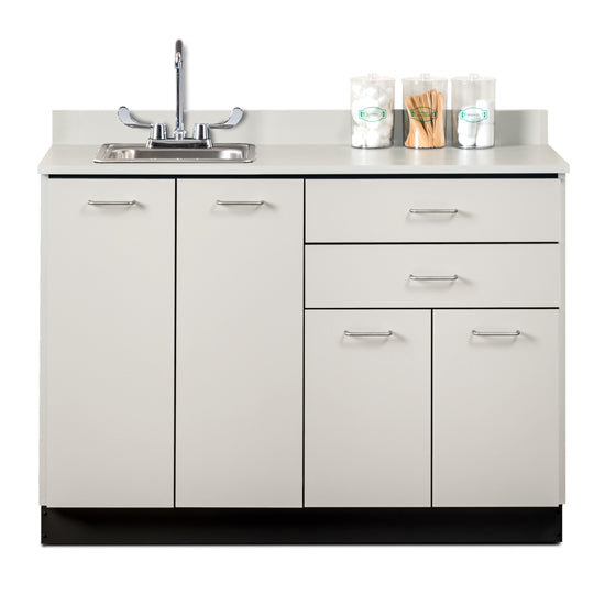 Clinton 8048 Base Cabinet with 4 Doors and 2 Drawers | QuinceMedical.com