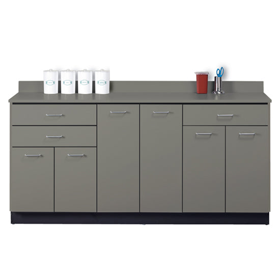 Clinton 8072 Base Cabinet with 6 Doors and 3 Drawers | QuinceMedical.com