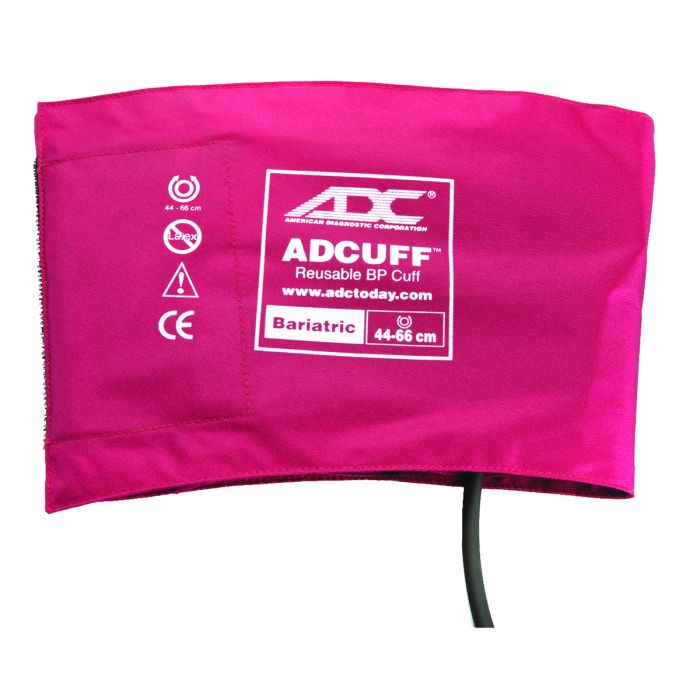 ADCUFF™ & Bladder, 1-Tube, Bariatric, Burgundy, LF
