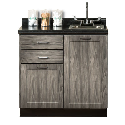 Clinton 8636 Fashion Finish 36" Base Cabinet with 2 Doors and 2 Drawers | QuinceMedical.com