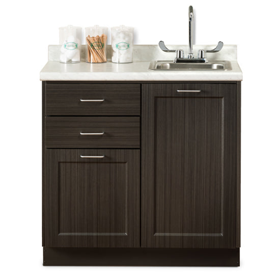 Clinton 8636 Fashion Finish 36" Base Cabinet with 2 Doors and 2 Drawers | QuinceMedical.com