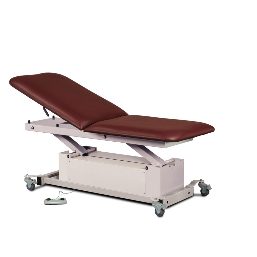Clinton 87200 Power-Glide, Hi-Lo, Treatment Table with Adjustable Backrest
