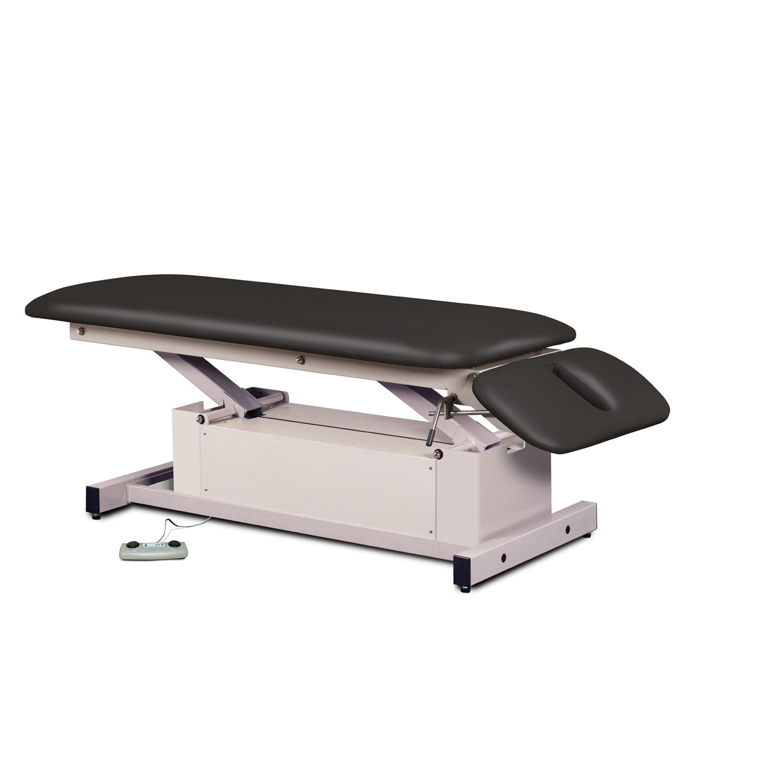 Clinton 87220 Power-Glide, Hi-Lo, Treatment Table with Flat Top & Drop Section