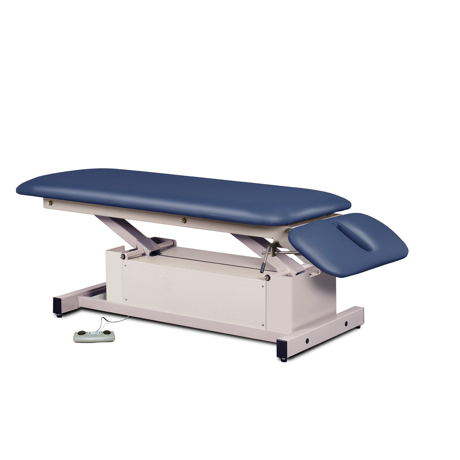 Clinton 87220 Power-Glide, Hi-Lo, Treatment Table with Flat Top & Drop Section