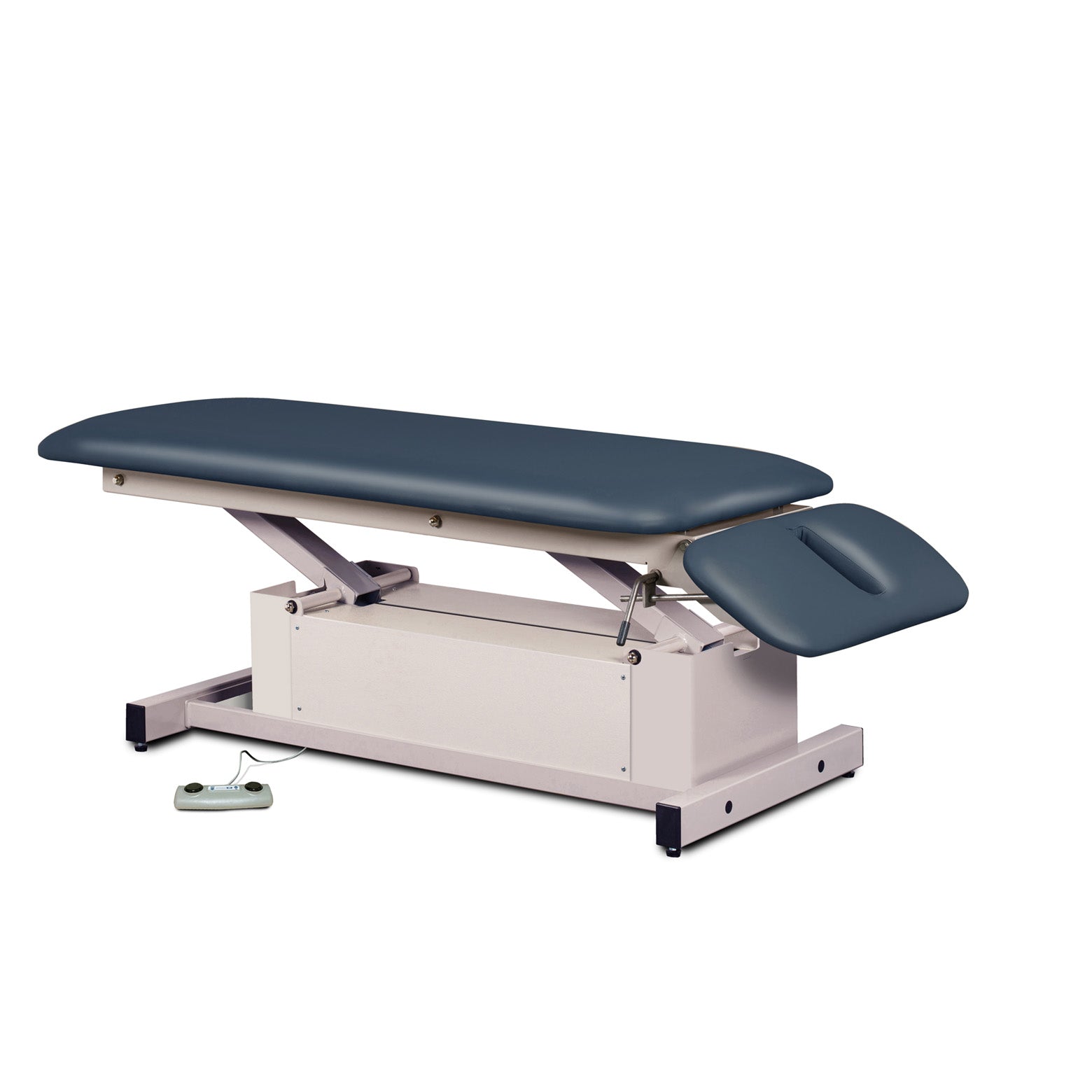 Clinton 87220 Power-Glide, Hi-Lo, Treatment Table with Flat Top & Drop Section