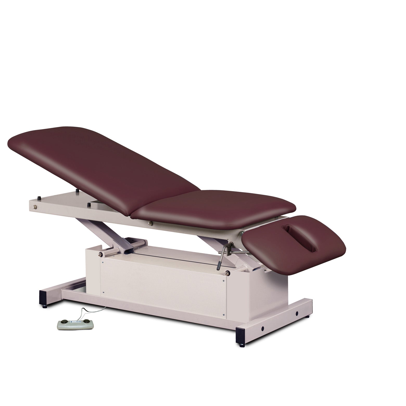 Clinton 87330 Power-Glide, Hi-Lo, Treatment Table with Adjustable Backrest & Drop Section