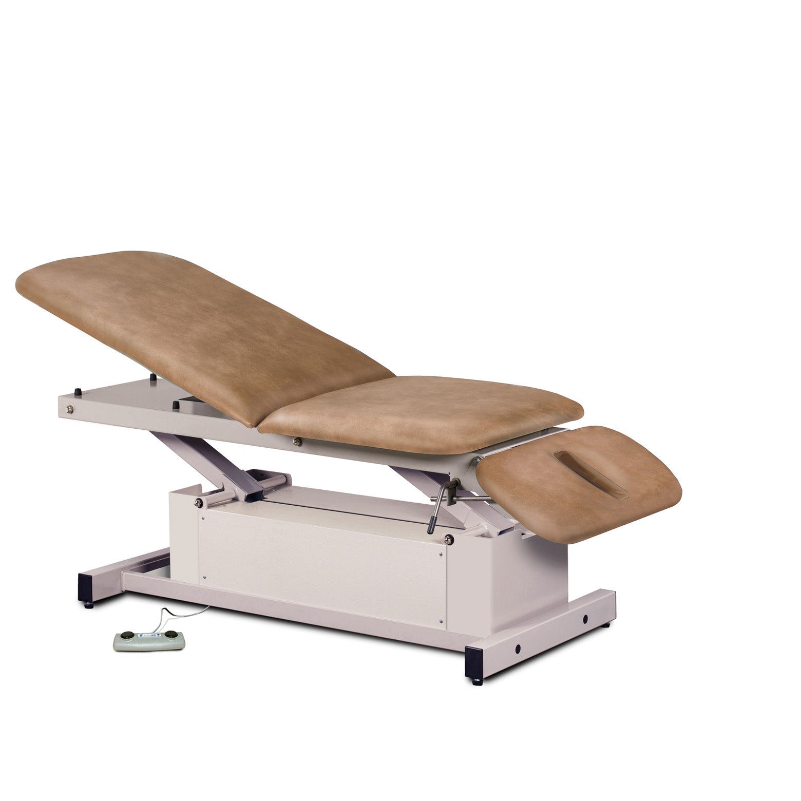 Clinton 87330 Power-Glide, Hi-Lo, Treatment Table with Adjustable Backrest & Drop Section