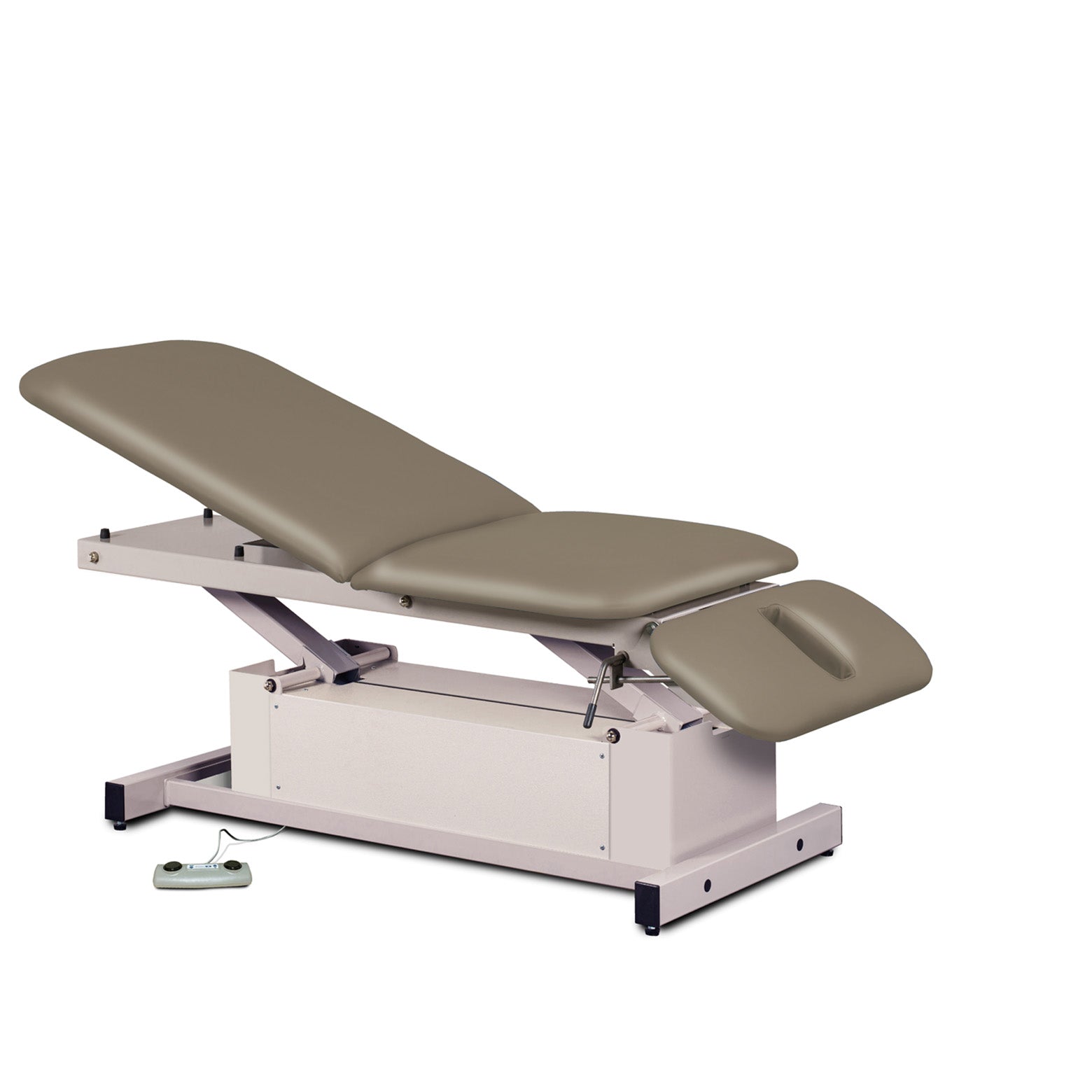 Clinton 87330 Power-Glide, Hi-Lo, Treatment Table with Adjustable Backrest & Drop Section