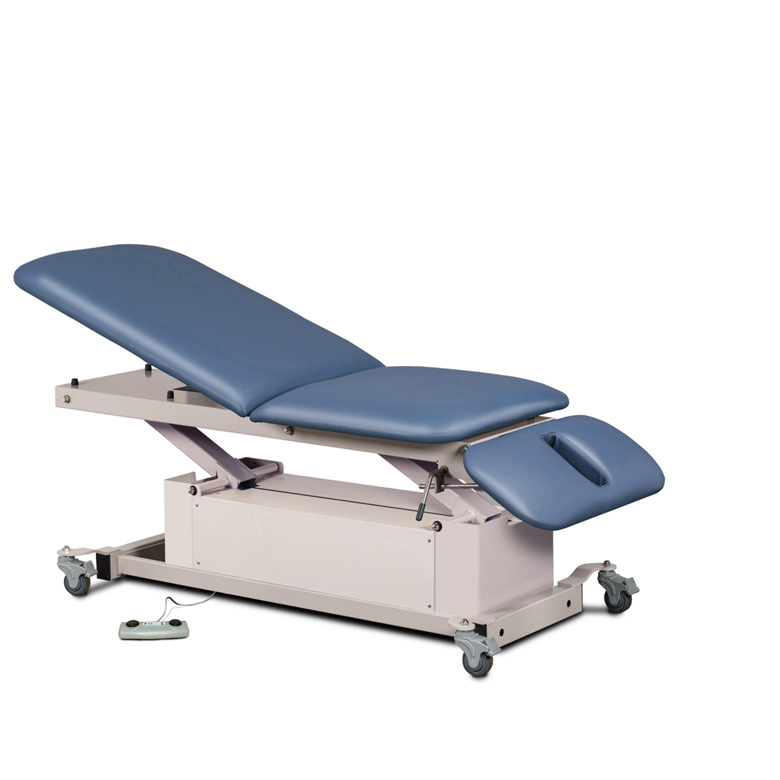 Clinton 87330 Power-Glide, Hi-Lo, Treatment Table with Adjustable Backrest & Drop Section