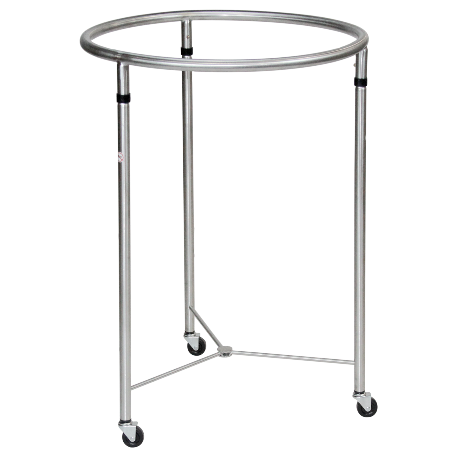 Blickman 8773SS Stainless Steel Round Linen Hamper, 25" Diameter, Uncovered | QuinceMedical.com