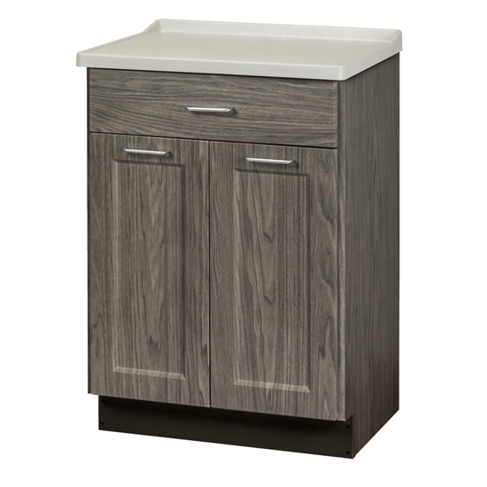 Clinton 8821-AF Fashion Finish, Molded Top Treatment Cabinet with 2 Doors and 1 Drawer | QuinceMedical.com