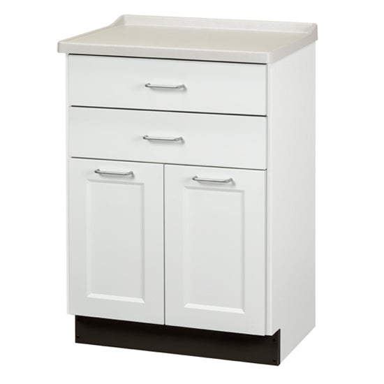 Clinton 8822-AF Fashion Finish, Molded Top Treatment Cabinet with 2 Doors and 2 Drawers | QuinceMedical.com