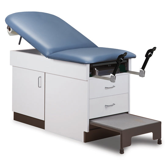 Clinton 8890 Family Practice Table with Step Stool | QuinceMedical.com