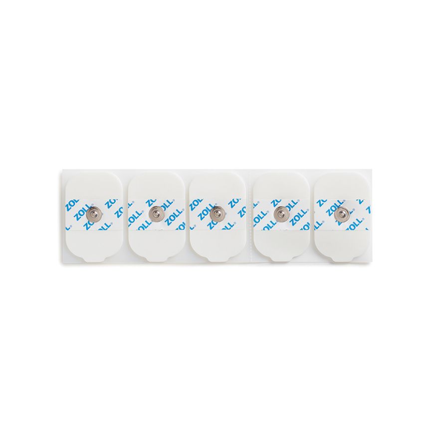 5 ECG RECTANGULAR ELECTRODES, 10 SHELF CARTONS / CASE (500)