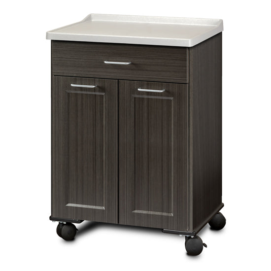 Clinton 8921-AF Fashion Finish Mobile Treatment Cabinet with 2 Doors and 1 Drawer | QuinceMedical.com