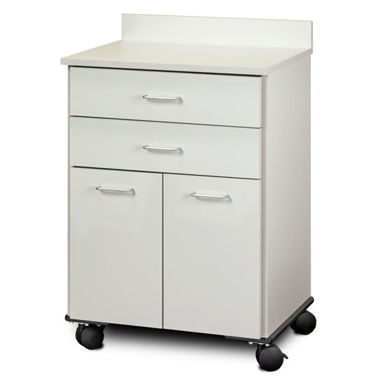 Clinton 8922 Mobile Treatment Cabinet with 2 Doors and 2 Drawers | QuinceMedical.com