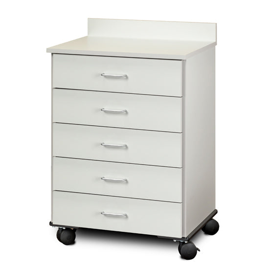 Clinton 8950 Mobile Treatment Cabinet with 5 Drawers | QuinceMedical.com