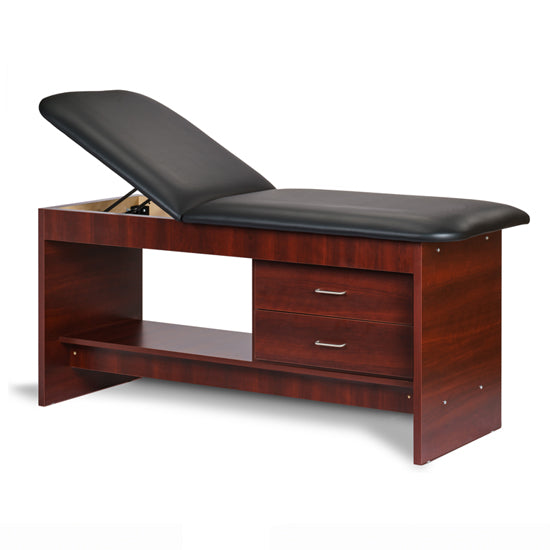Clinton 91013 Panel Leg Series, Treatment Table with Shelf and Drawers
