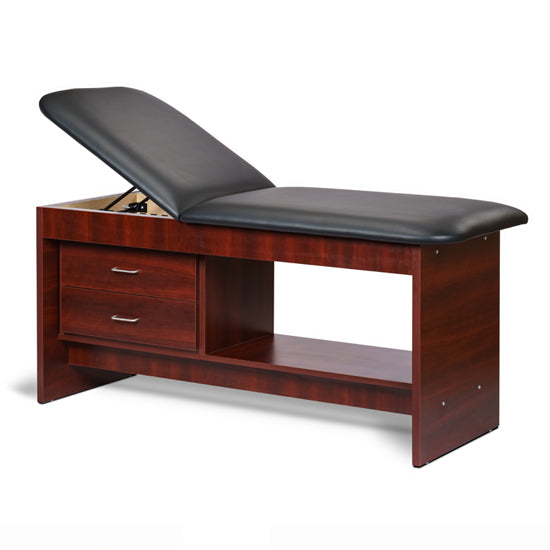 Clinton 91013 Panel Leg Series, Treatment Table with Shelf and Drawers
