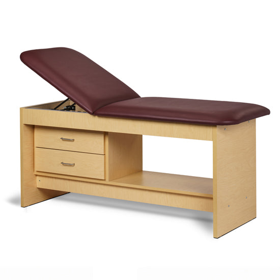 Clinton 91013 Panel Leg Series, Treatment Table with Shelf and Drawers