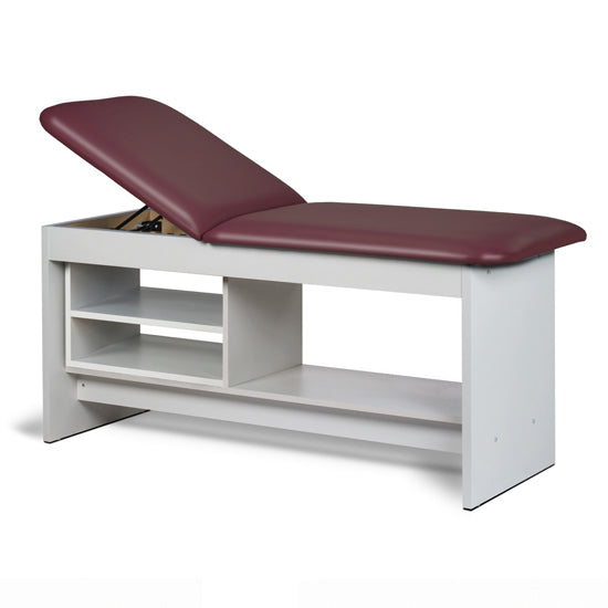 Clinton 91030 Panel Leg Series, Treatment Table with Shelving