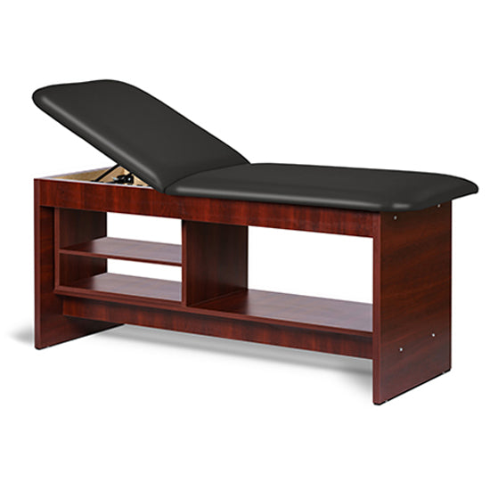 Clinton 91030 Panel Leg Series, Treatment Table with Shelving