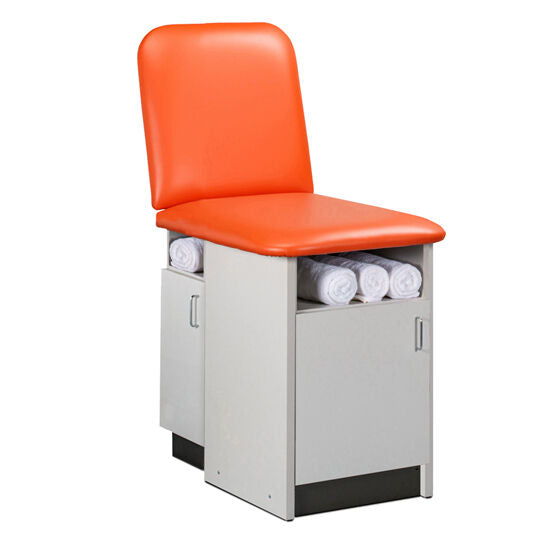 Clinton 9191-42 42" Cabinet-style, Single Seat, Taping Station with Backrest